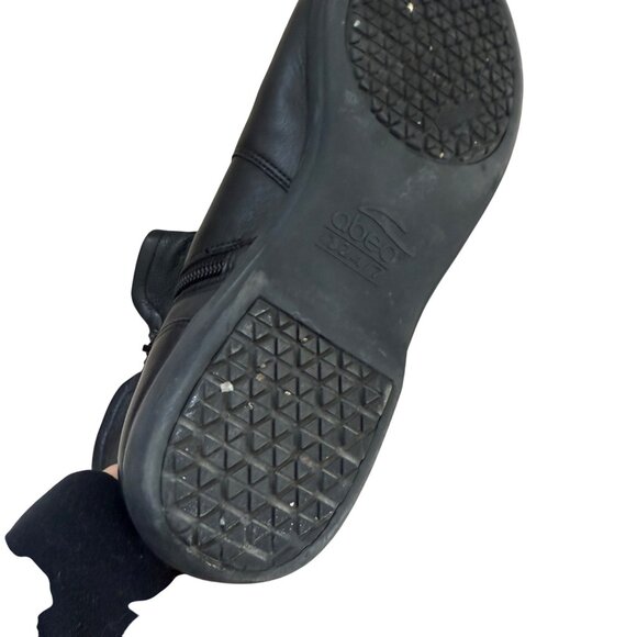 Abeo ALLY  Wo's Ankle Boot Orthotic 8.5 Black Leather Zip Comfort Straps 8.5 - Picture 3 of 5